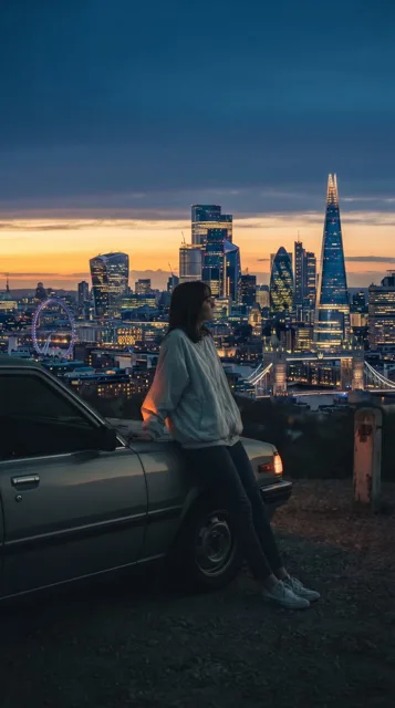 Social Media Post - London Skyline Background Edit