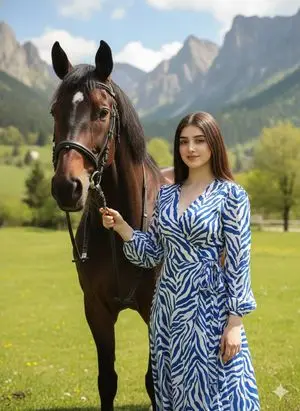 Luxury Lifestyle Portrait with Horse