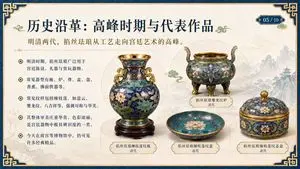 Chinese Cloisonné History PPT Slide
