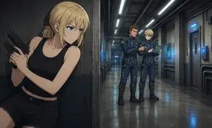 Sci-Fi Corridor Stealth Ambush