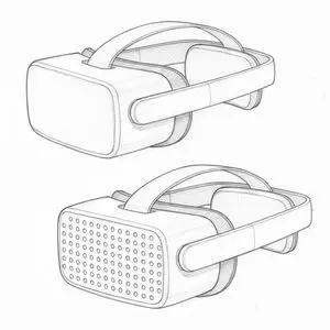 Dieter Rams Inspired VR Headset Sketch