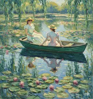 Monet Style Boat Ride Image Generation