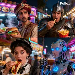Time Traveler Night Market Grid
