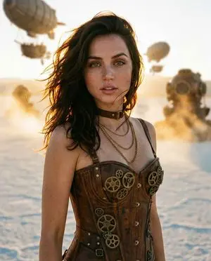 Gilded Desert Mirage Steampunk Editorial Portrait