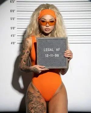 Editorial Fashion Photography of a Woman in a Police Lineup