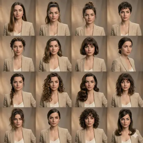 Soft Studio Lighting Editorial Beauty Collage