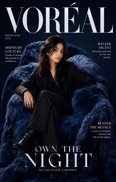 High Fashion Magazine Editorial Cover