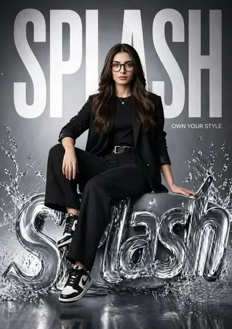 SPLASH Liquid Logo Fashion Poster