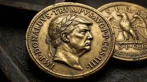 Hyperrealistic Ancient Roman Empire Coin