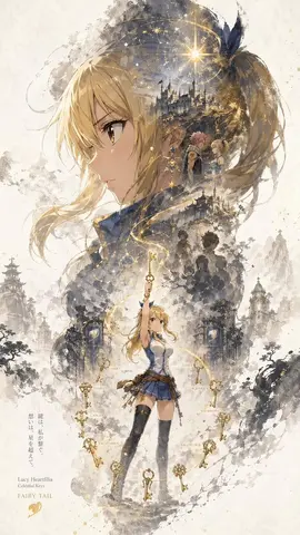 Character key visual poster with silhouette collage