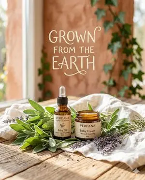 Organic Skincare Product Advertisement