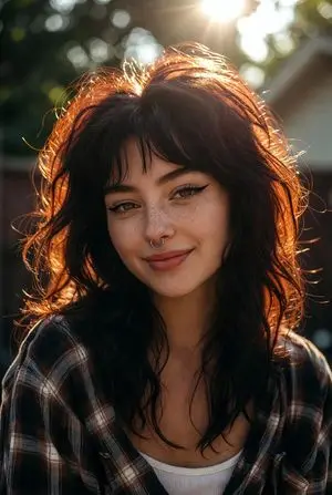 Photorealistic Portrait with Golden Hour Backlighting (Duplicate)