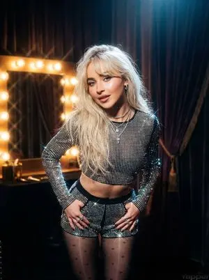 Sabrina Carpenter Pop Star Stage Glam Portrait