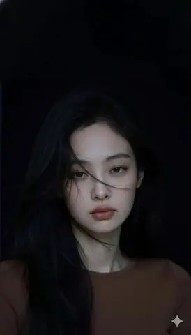 Moody Cinematic Portrait in Brown Top