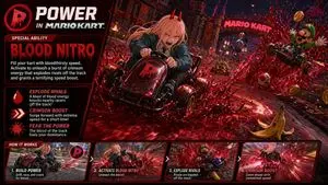 Power in Mario Kart Poster