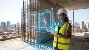 JSON prompt for construction site AR blueprint overlay
