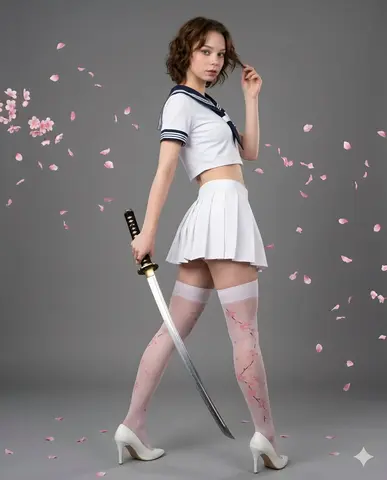 Samurai Style Sailor Fashion Portrait