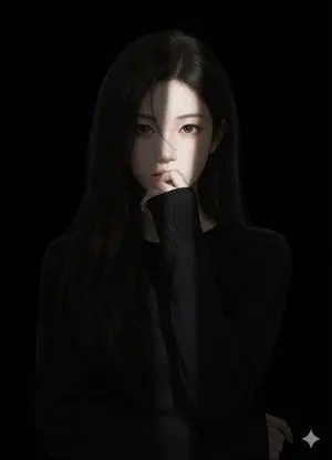 Hyperrealistic Anime Portrait with Split Lighting Prompt