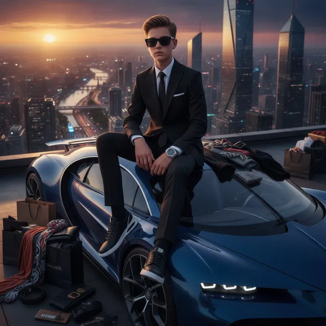 Futuristic Luxury Supercar Lifestyle