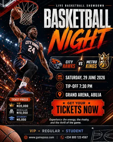 Basketball Poster Design