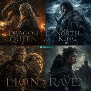 Cinematic Fantasy Character Poster Grid