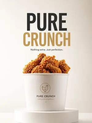 Minimalist Product Ad: PURE CRUNCH