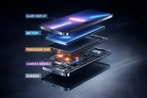 Ultra-Premium Futuristic Smartphone Product Photo