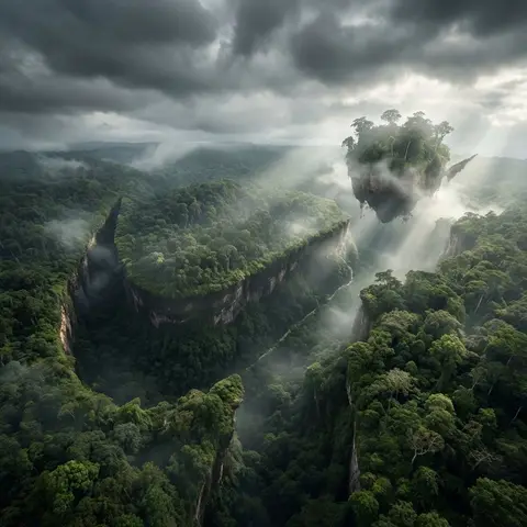 Hidden Logo Landscape Illusion