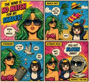 Retro Pop-Art Comic Strip