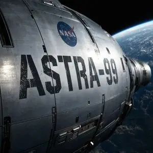 NASA Spacecraft Hull in Orbit