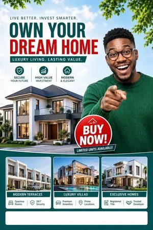 Luxury Dream Home Real Estate Flyer