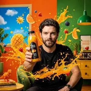Energetic Juice Advertisement Scene