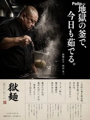Cinematic Ramen Shop Commercial Poster