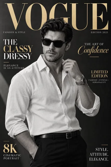 Luxury Vogue Magazine Cover