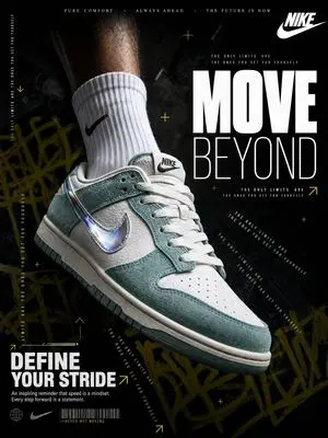 4K Nike Sneaker Advertisement Prompt