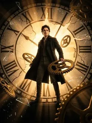 Cinematic Broken Clock Scene Portrait for Nano Banana 2