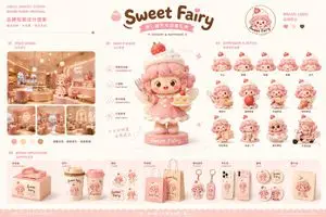 Dessert Brand Visual Identity Proposal Board