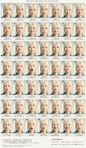 FACS Facial Expression Chart