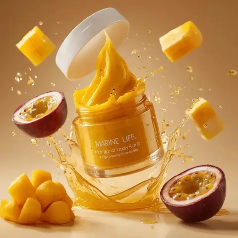 A hyperrealistic premium product photography scene of a transparent