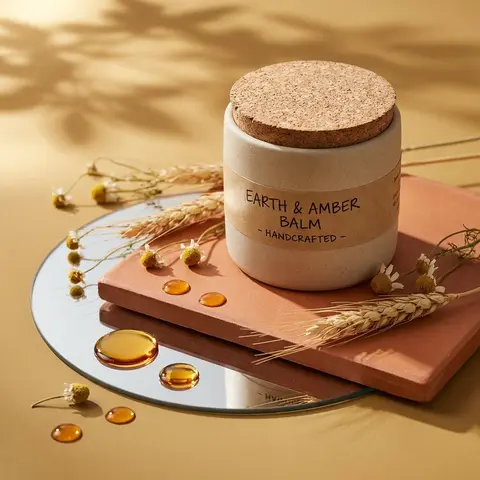 A high-end editorial studio photograph of a (PRODUCT FORM