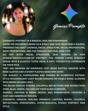Cinematic Golden Glow Close-up Prompt