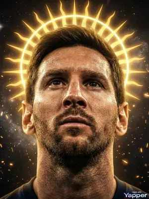 Lionel Messi Divine Portrait Prompt