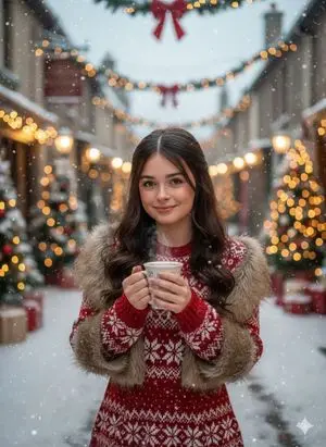 Hyper-Realistic Cinematic Christmas Portrait