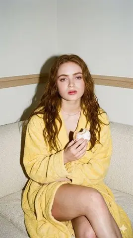 Candid 35mm Film Aesthetic Portrait with Donut Prompt for Gemini Nano Banana Pro