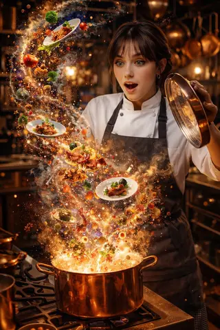 A hyper-realistic, high-speed commercial photograph featuring a man with