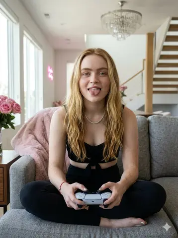 Playful Luxury Apartment Gaming Portrait