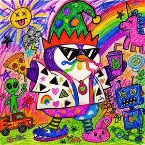 Chaotic Child Style Drawing