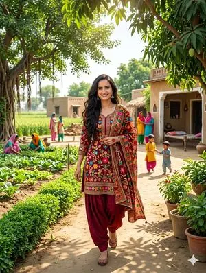 South Asian Woman in Rural Punjab