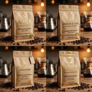 Luxury Coffee Branding Product Photography