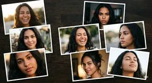 Dominican Woman Portrait Collage Generation Request for Nano Banana Pro